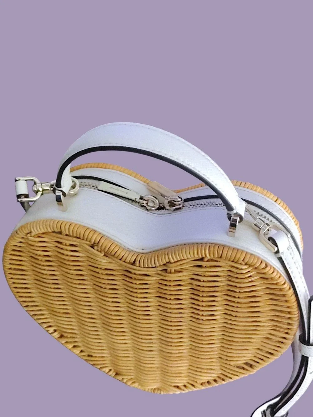 Kate Spade Heart Wicker Bag